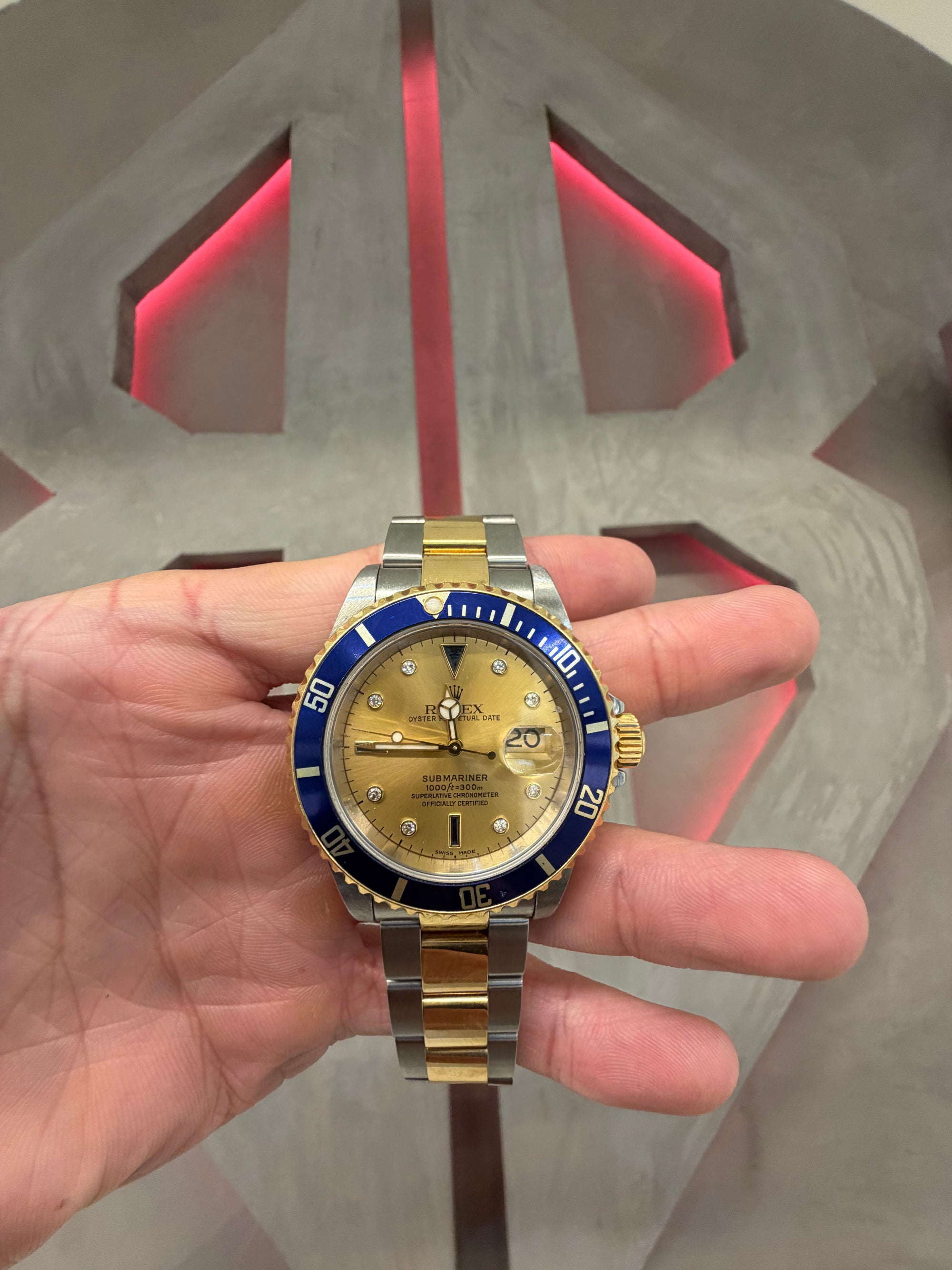 Rolex Submariner Date Serti Dial on Oyster 116613