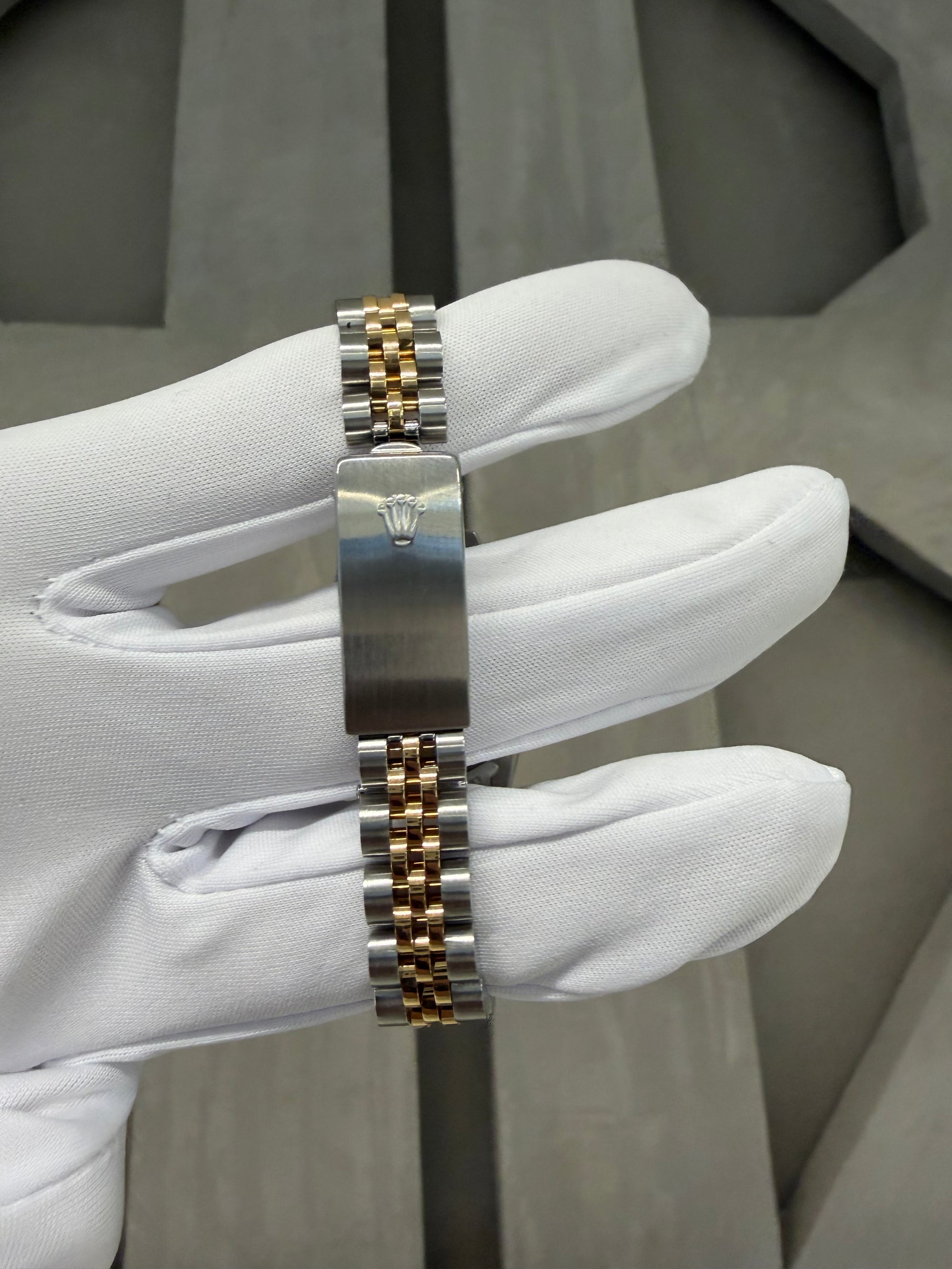 Rolex Datejust Lady Champagne Stick Dial on Jubilee 69173