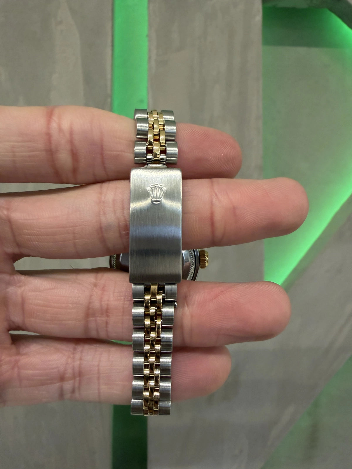 Rolex Datejust Lady Champagne Stick Dial on Jubilee 69173