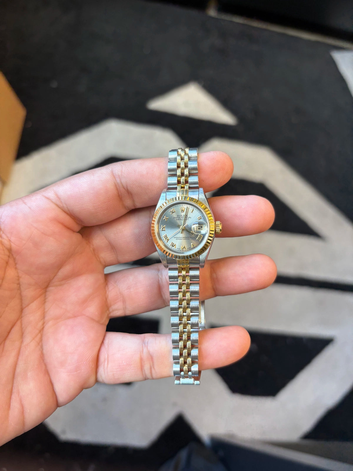 Rolex Datejust Lady Silver Roman Dial on Jubilee 69173
