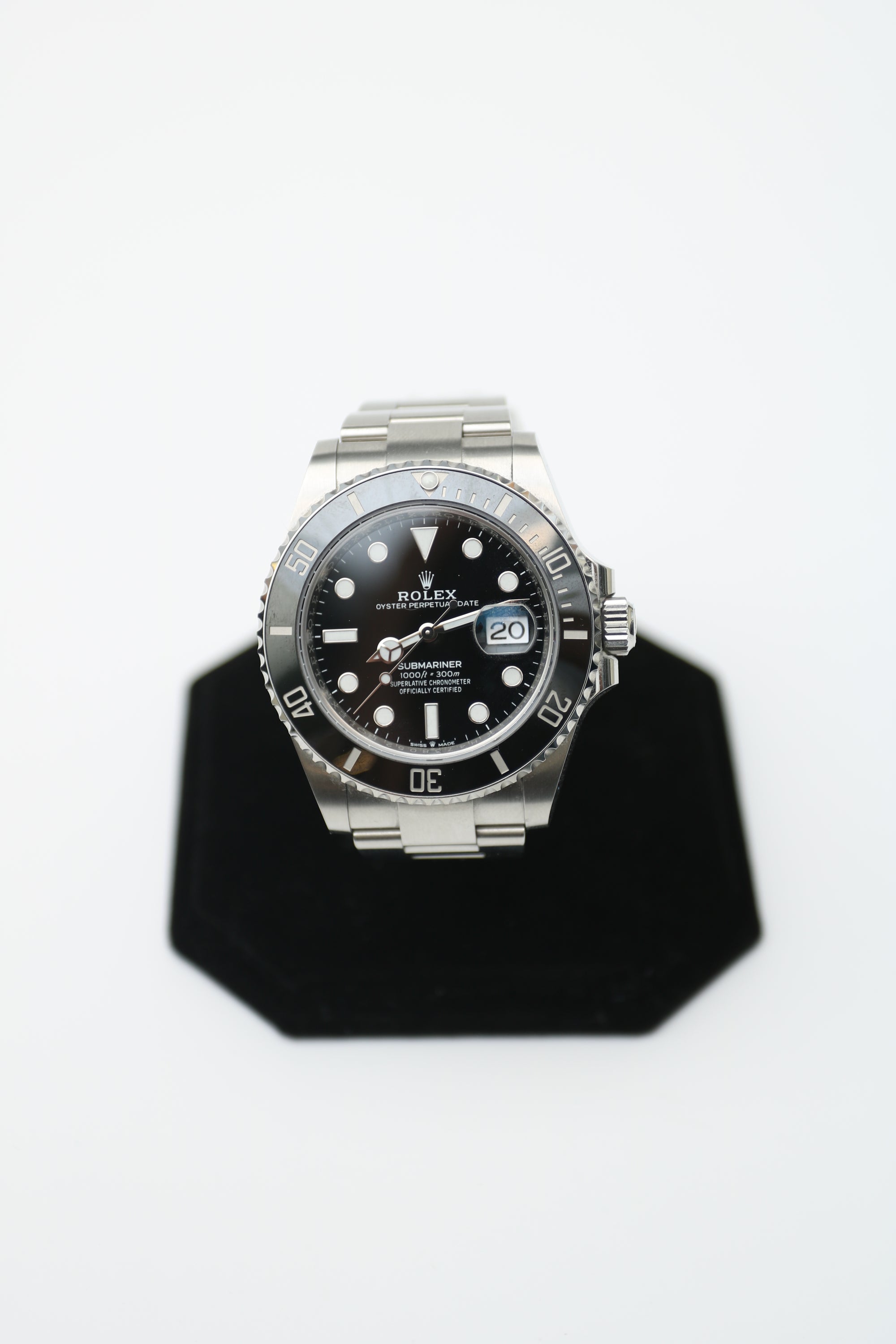 Rolex Submariner Black Dial on Oyster 126610LN Papers