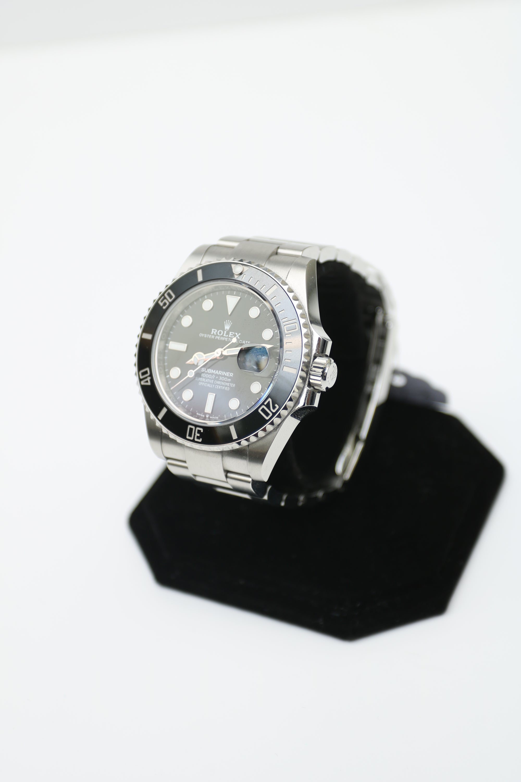 Rolex Submariner Black Dial on Oyster 126610LN Papers