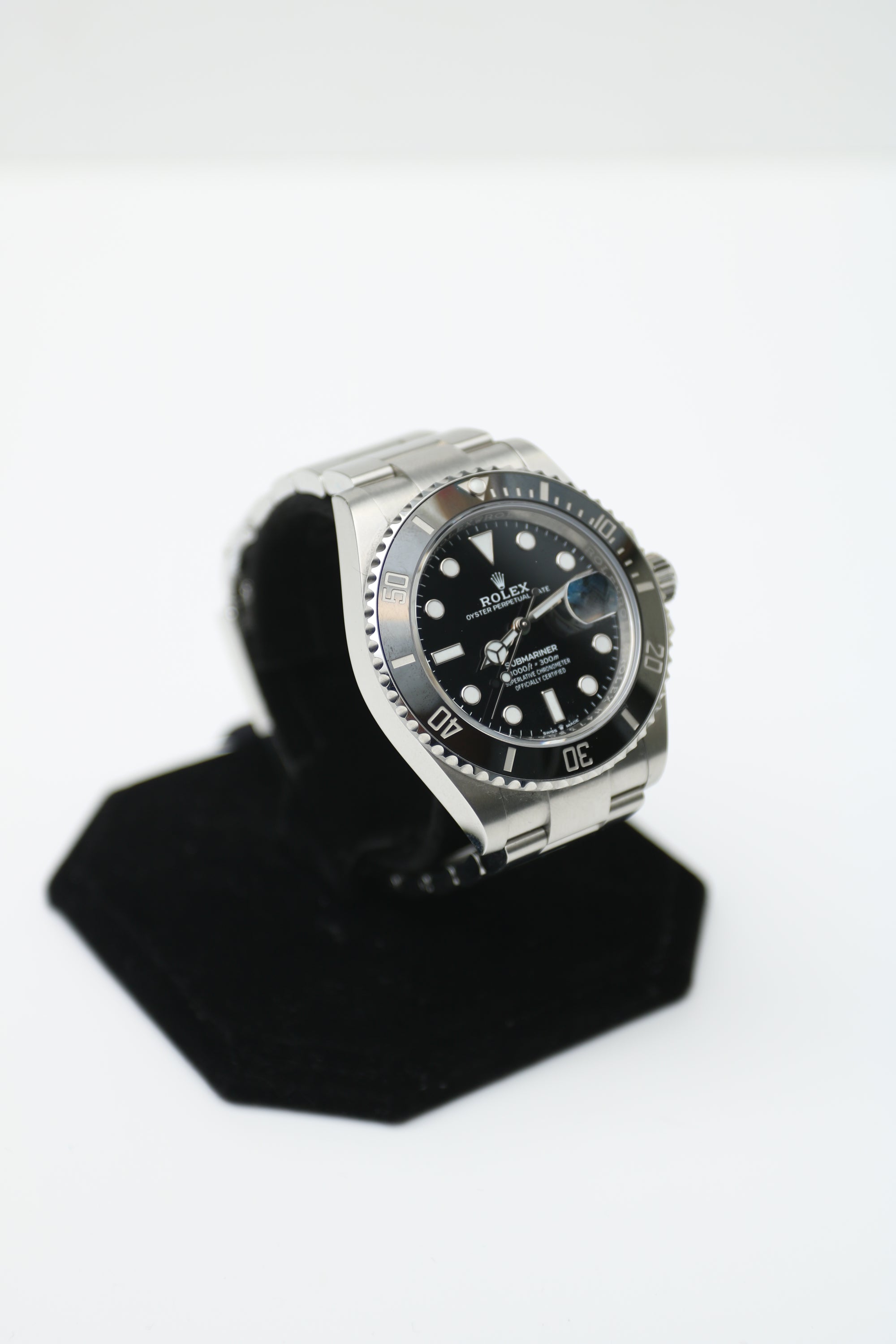 Rolex Submariner Black Dial on Oyster 126610LN Papers