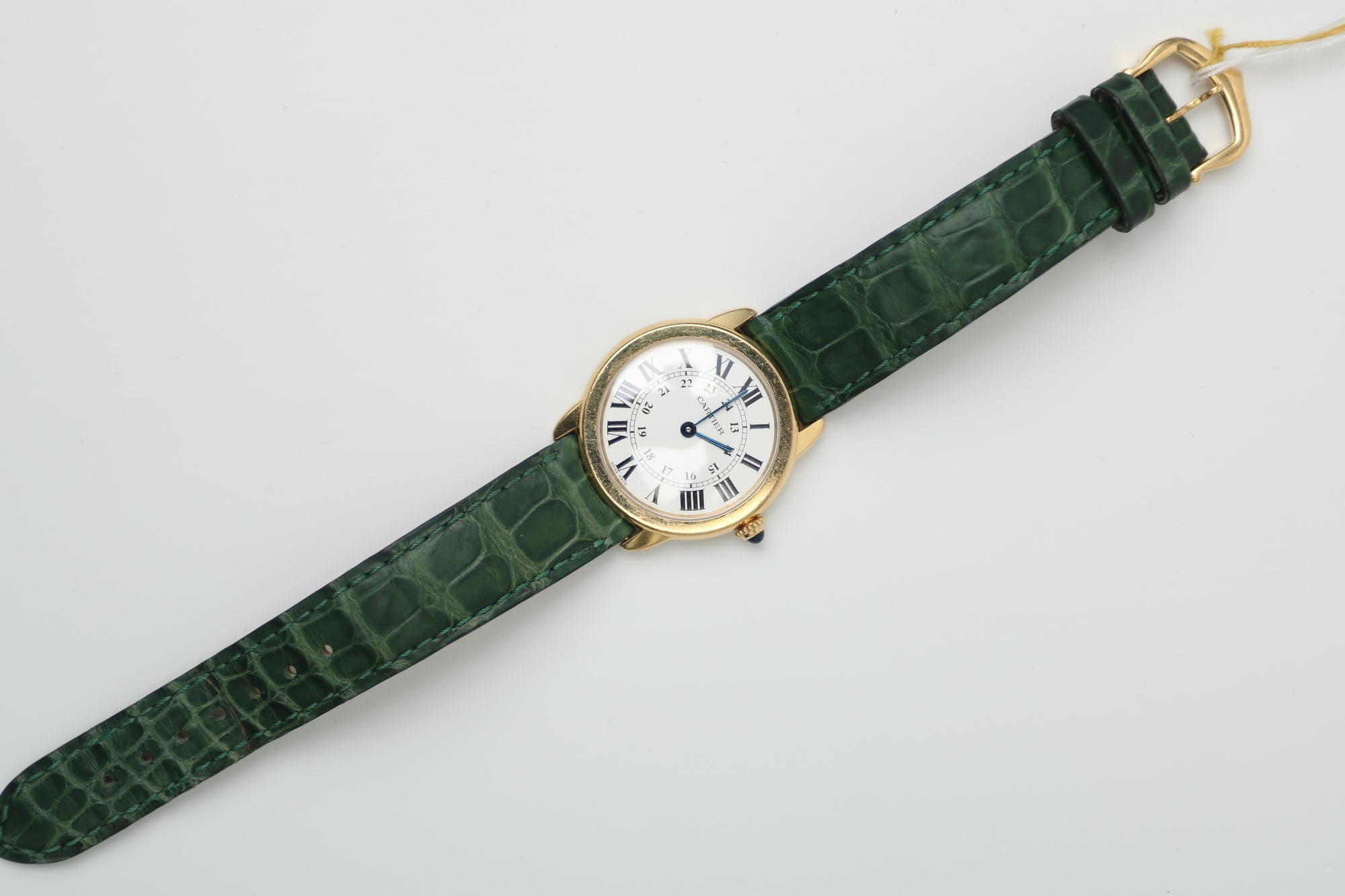 Cartier Ronde Green Leather 2987