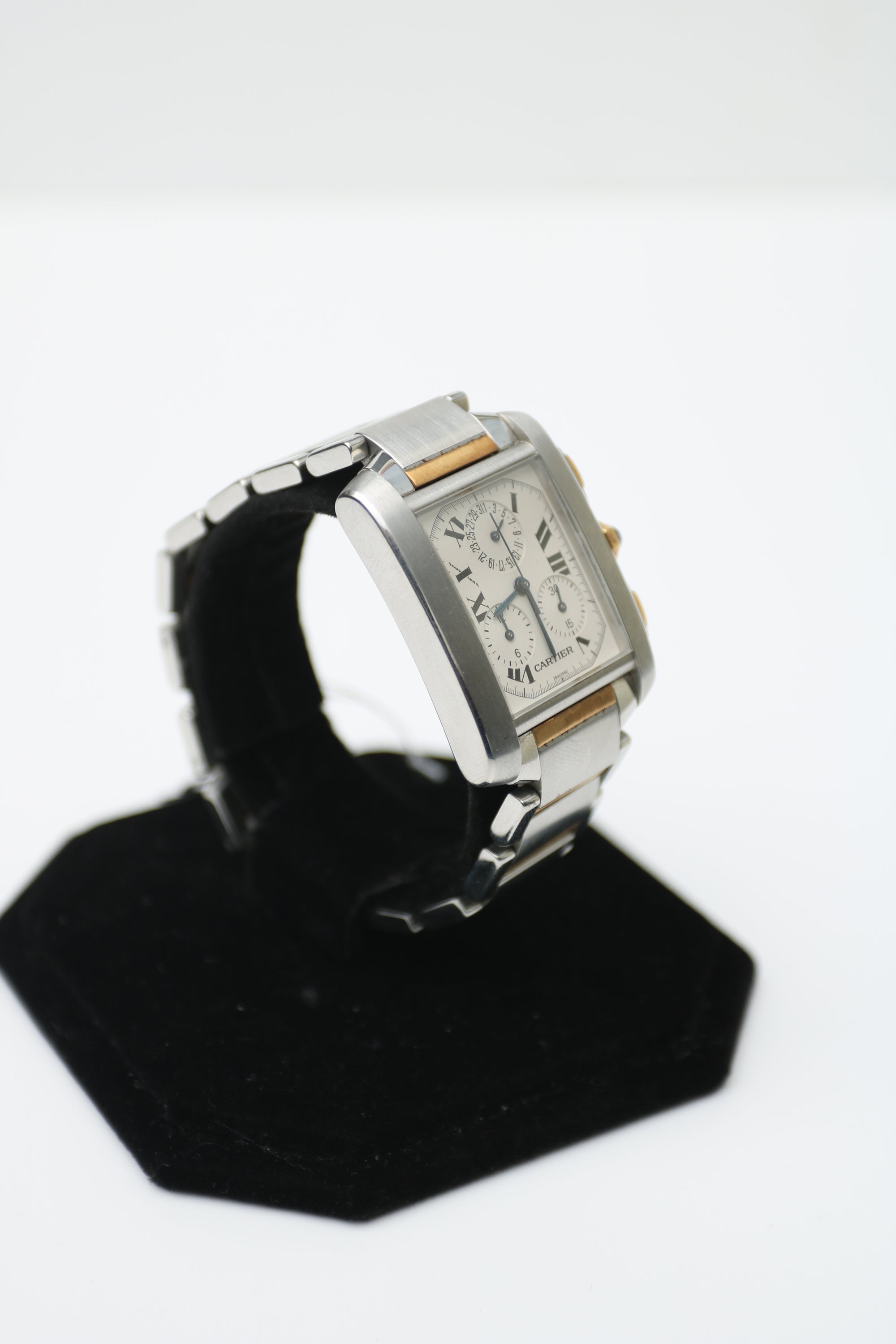 Cartier Tank Francaise White Dial on W51004Q4