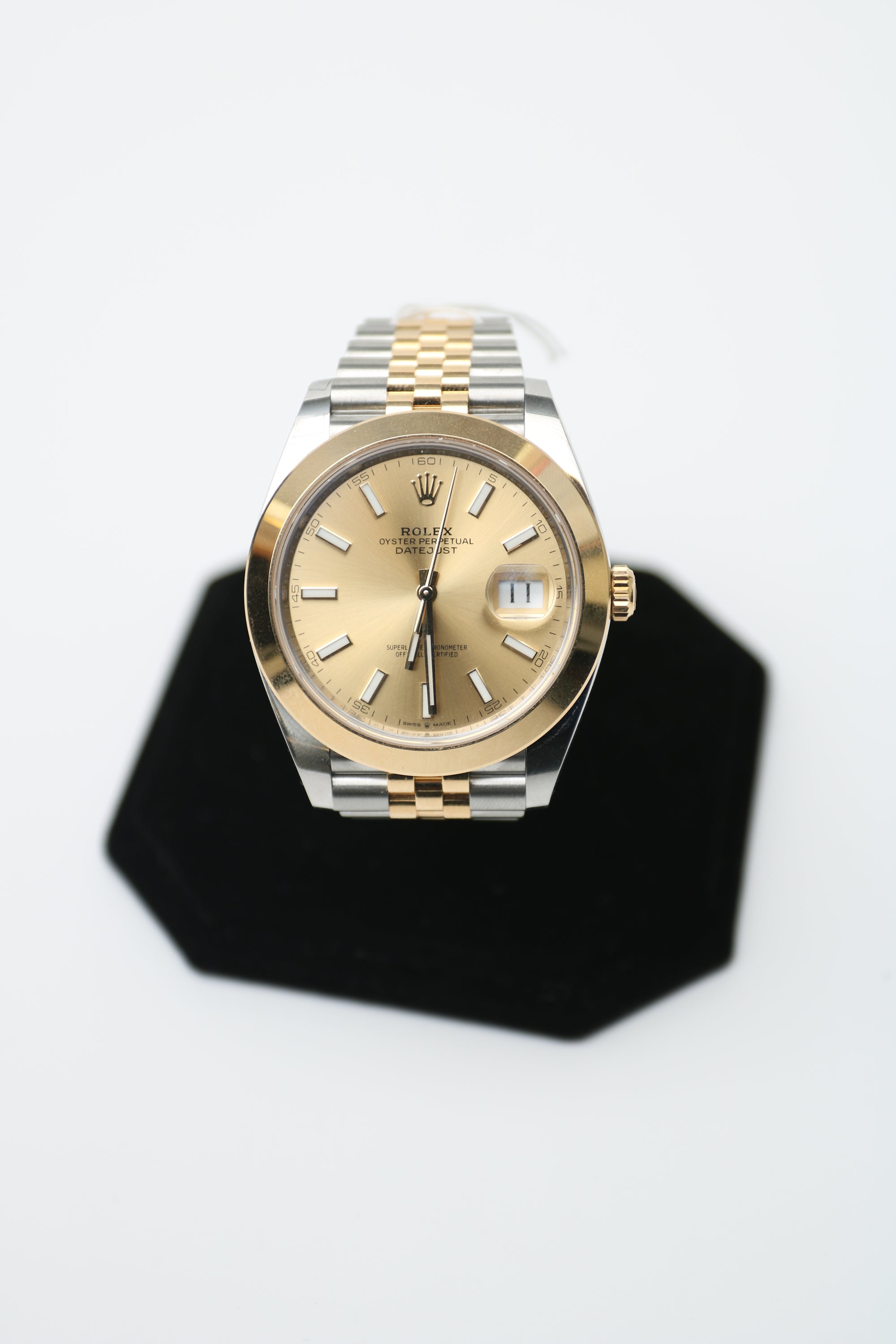 Rolex Datejust 41 Champagne Index Dial on Jubilee 126303 Card