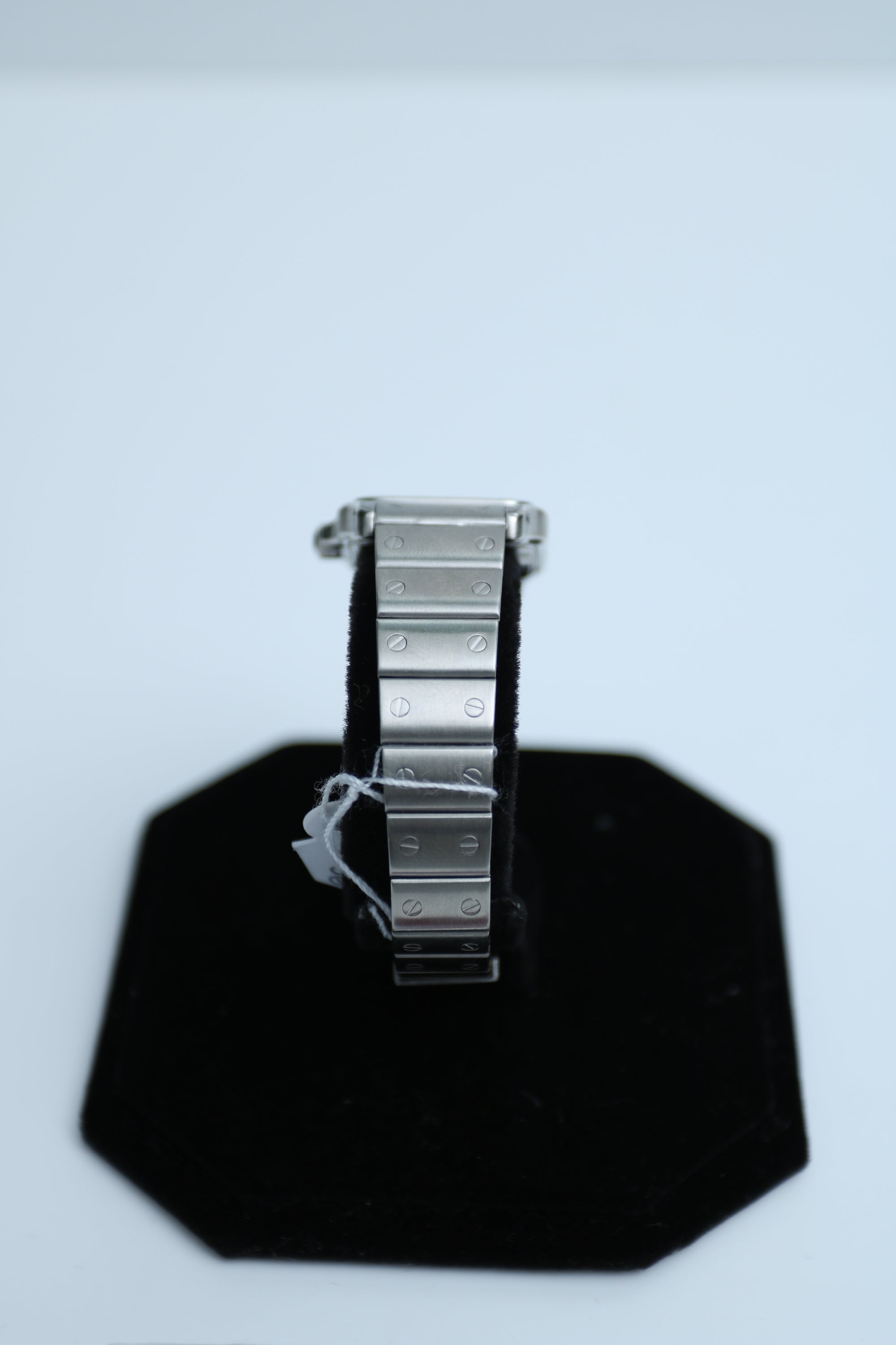 Cartier Santos White Dial on SS W20017D6 Card