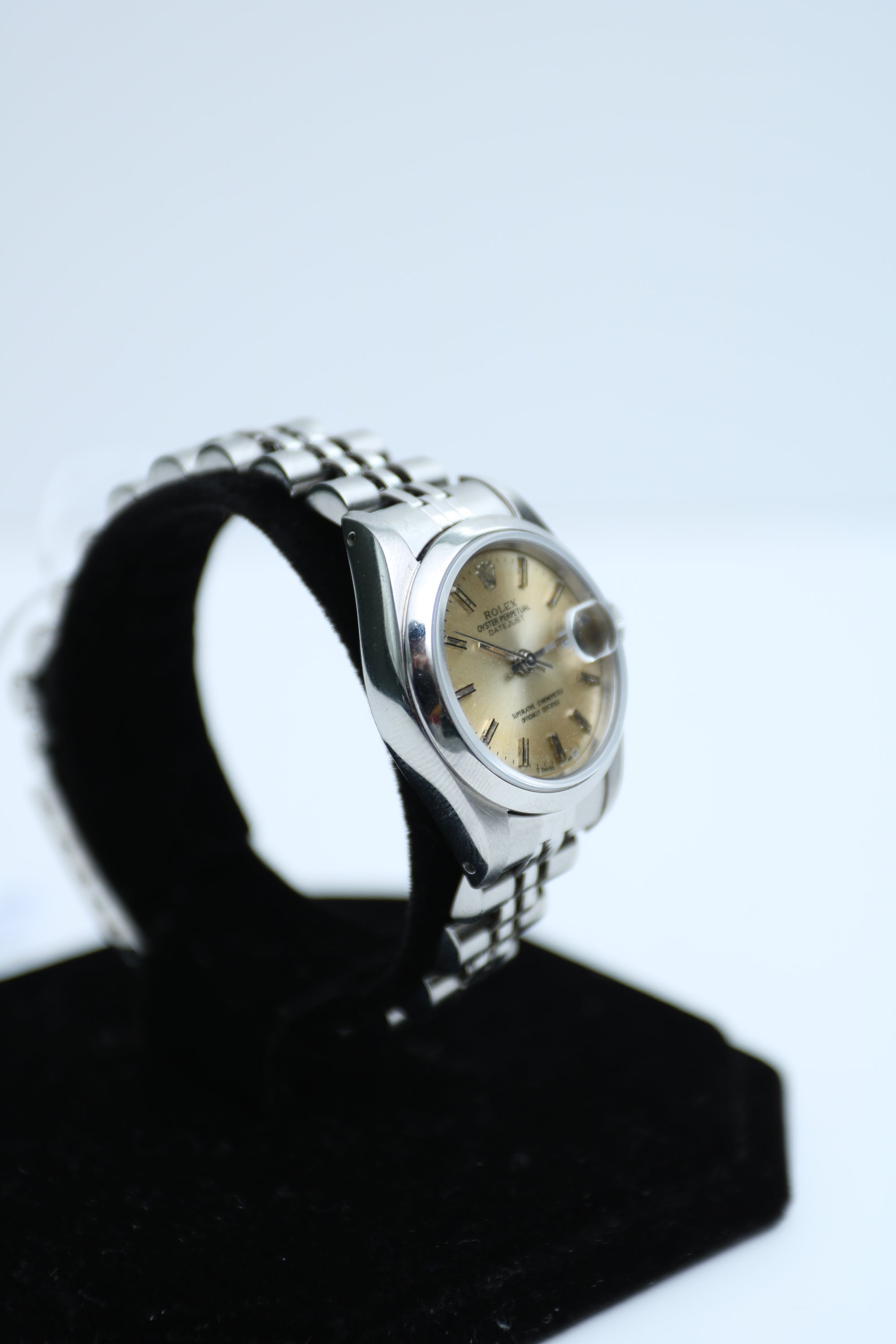 Rolex Datejust Silver-yellowish dial Dial on jubilee 69160