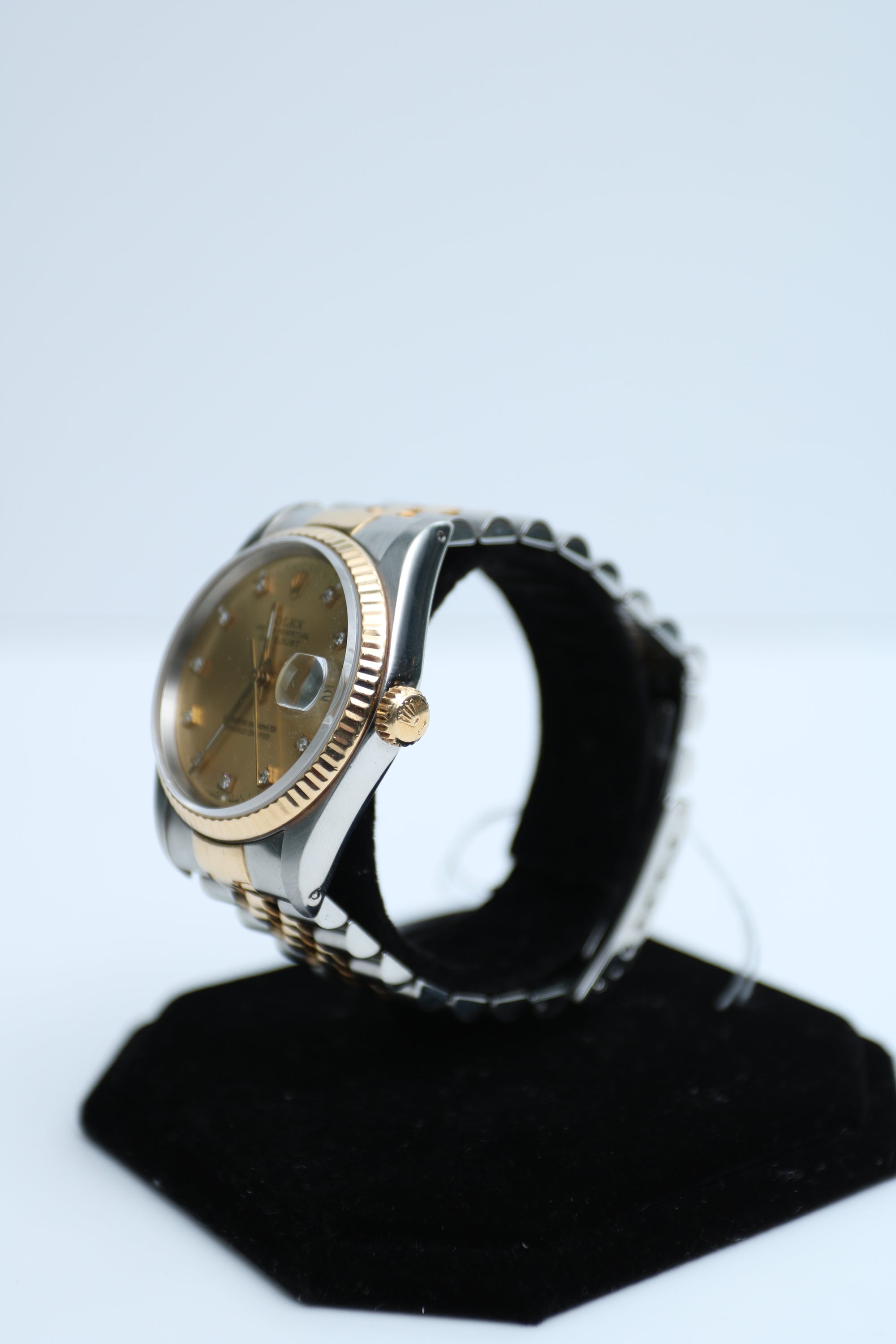 Rolex Datejust Champagne diamond Dial on jubilee 16233 1989