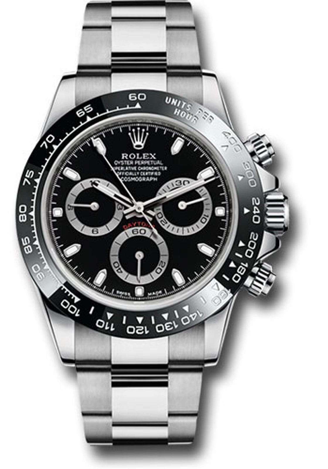 Rolex Daytona Black Dial on Oyster 116500LN Complete