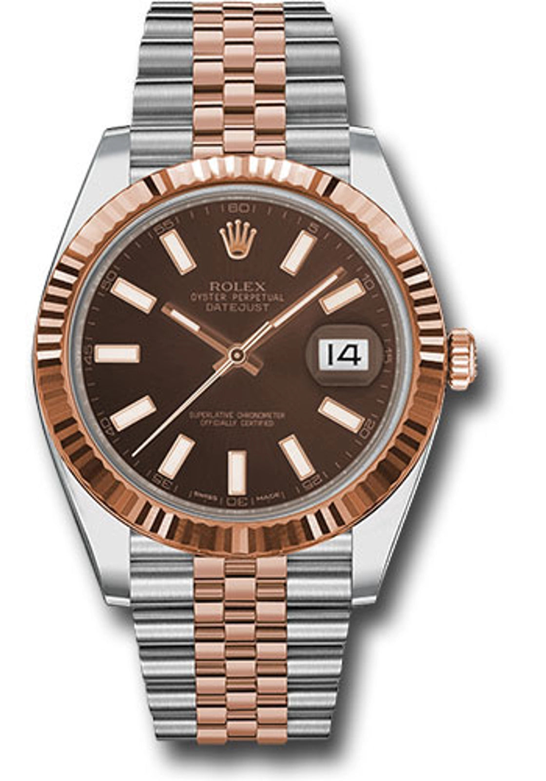 Rolex Datejust 41 Chocolate Index Dial on Jubilee 126331 Complete