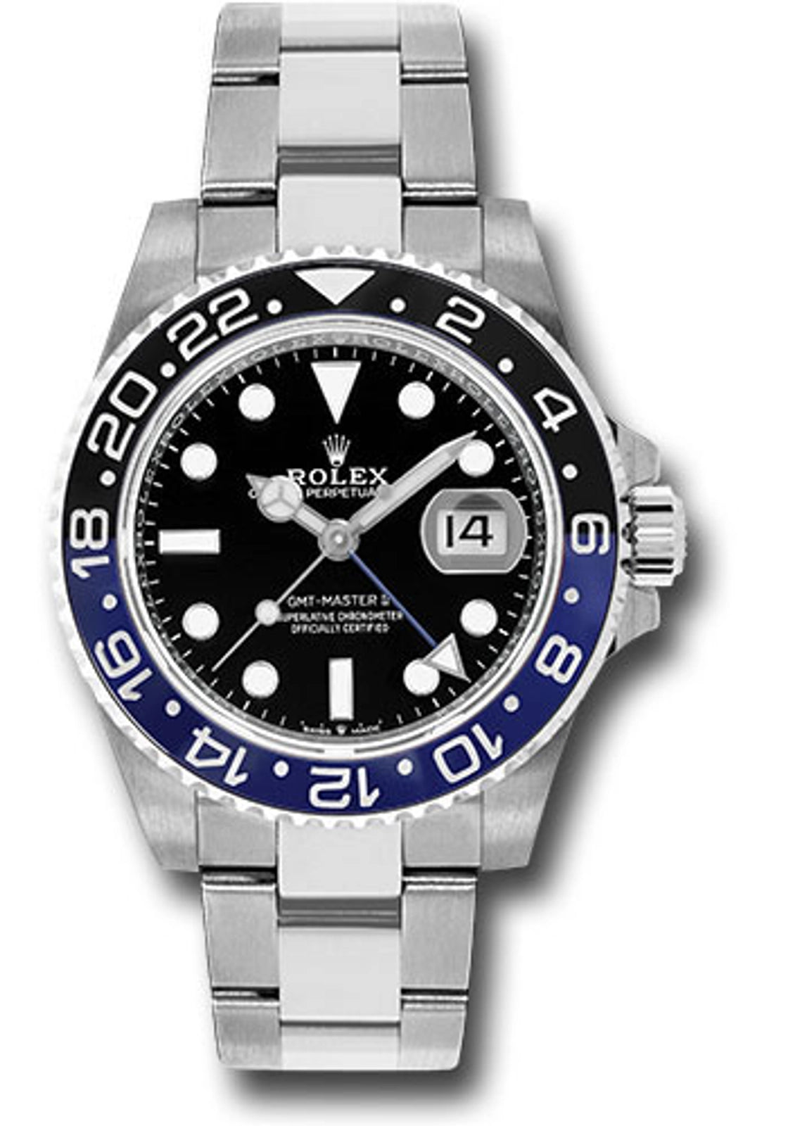 Rolex GMT-Master II Batman Black Dial on Oyster 126710BLNR