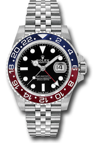 Rolex GMT-Master II Pepsi Black Dial on Jubilee 126710BLRO Card 2020