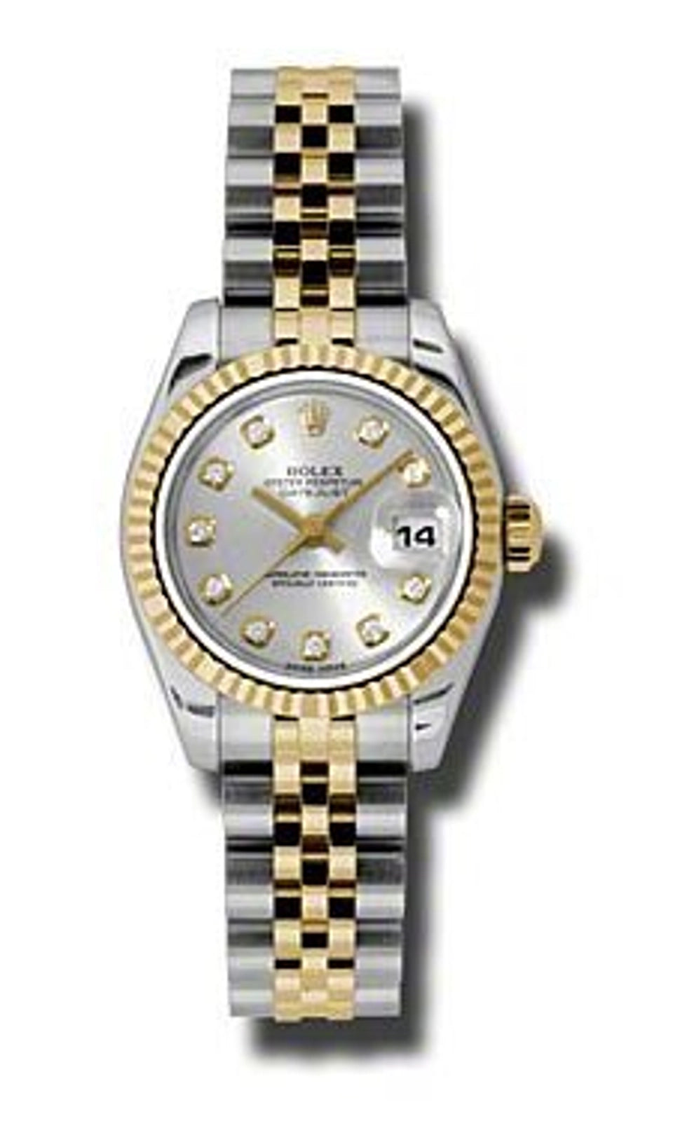 Rolex Datejust Lady Silver Diamond Dial on Jubilee 179173
