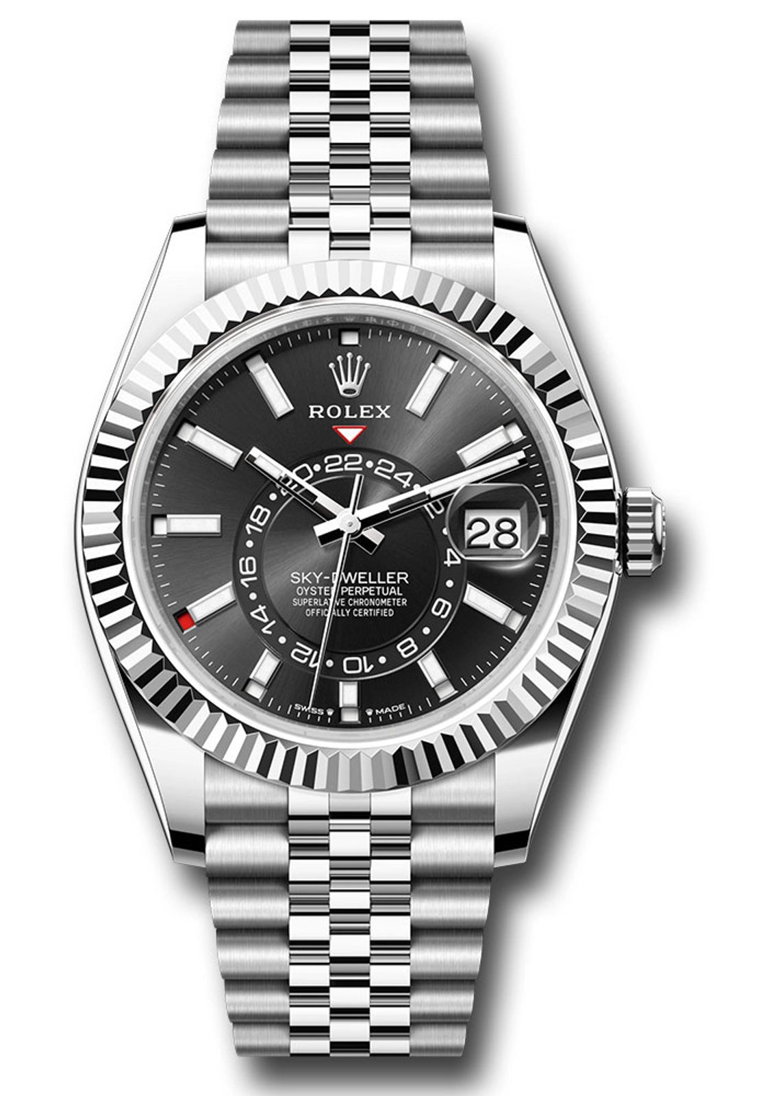 Rolex SkyDweller Black Index Dial on Jubilee 336934 Complete