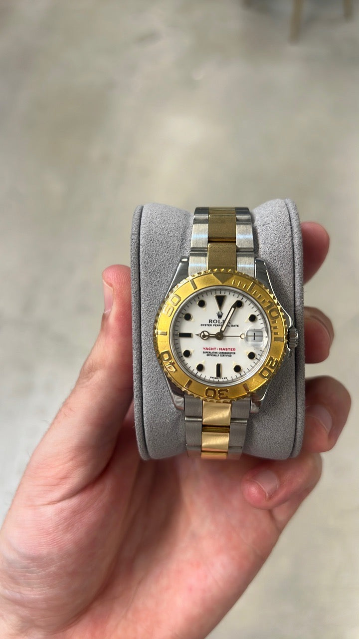 Rolex Yacht-Master Midsize White Dial on Oyster 168623