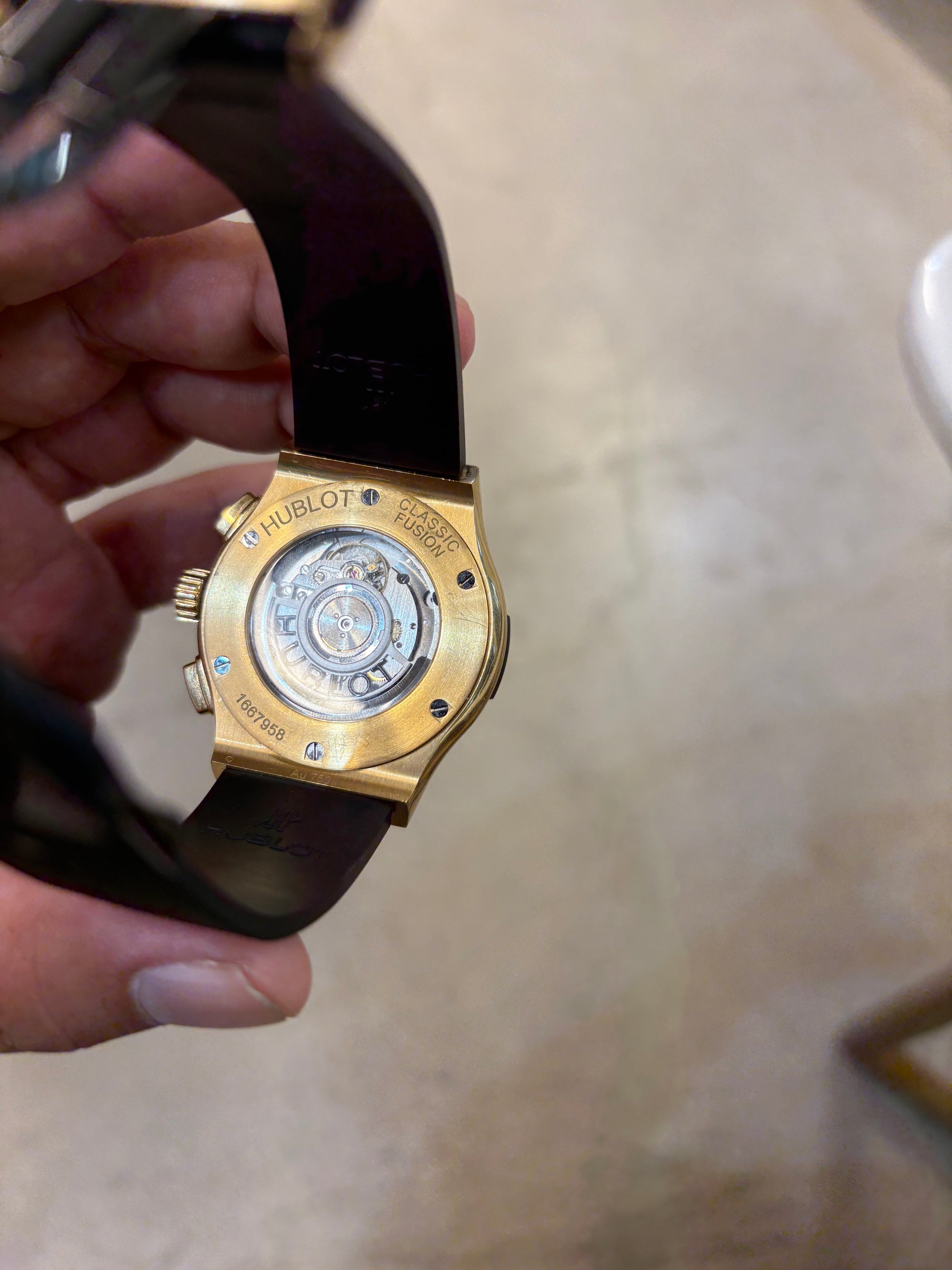 Hublot Classic Fusion Black Dial on Black Rubber N/A