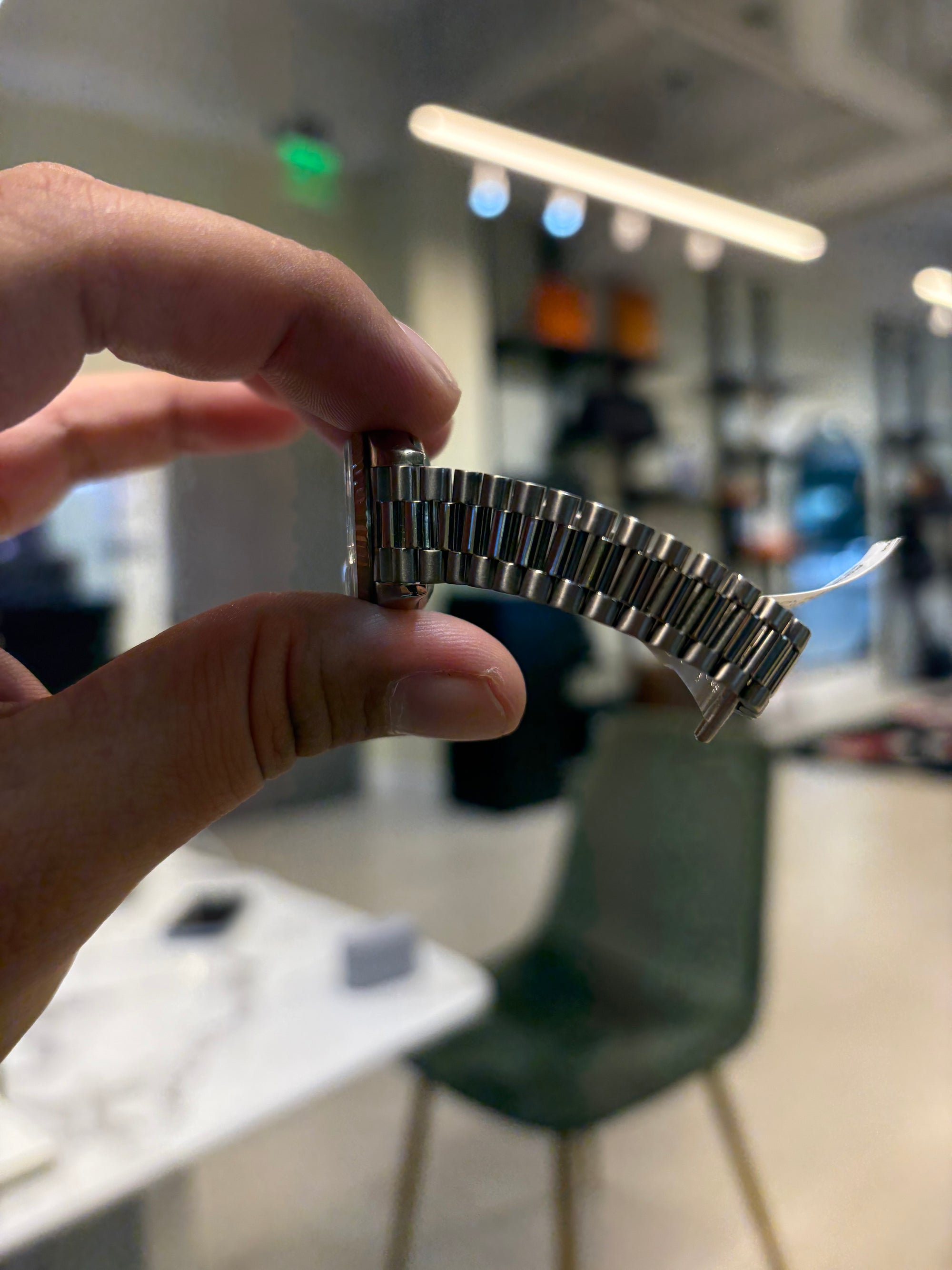 Rolex Datejust Salmon Diamond Dial on 18k white gold- Presidential 69179