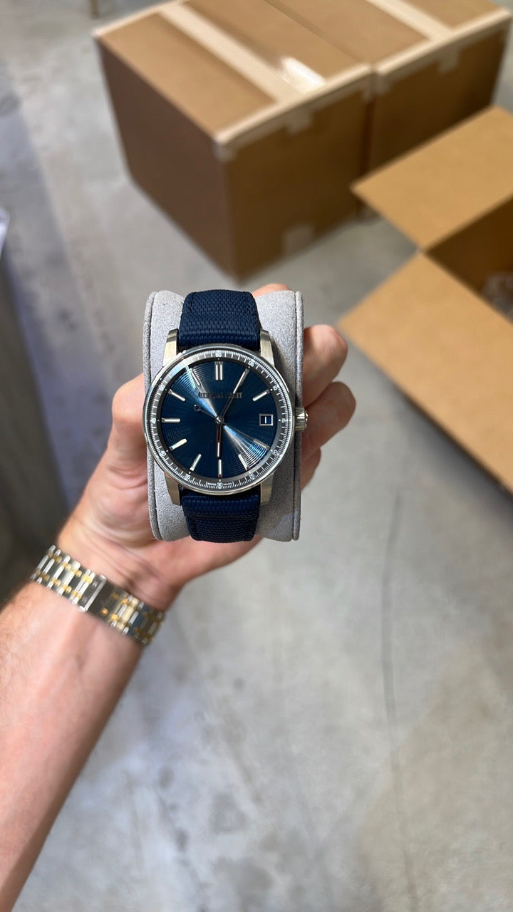 Audemars piguet Code 1159 Blue Dial on NATO na