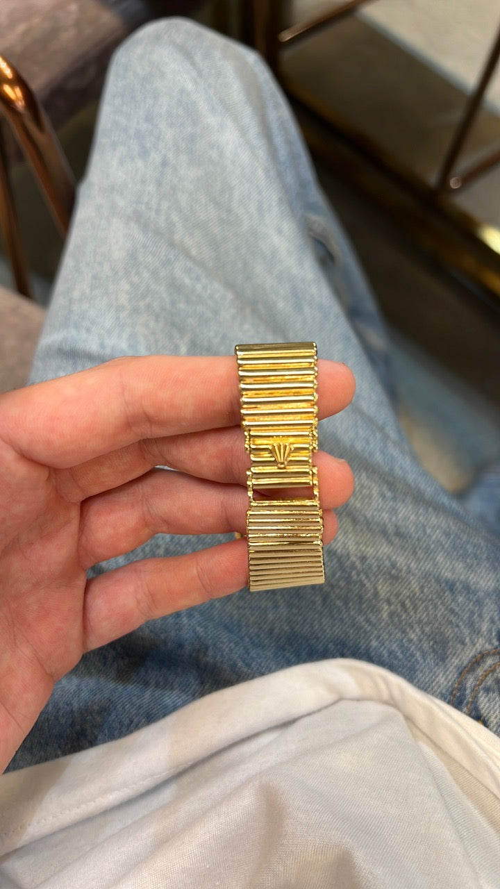 Rolex Cellini KM Blue Dial on Gold 4015