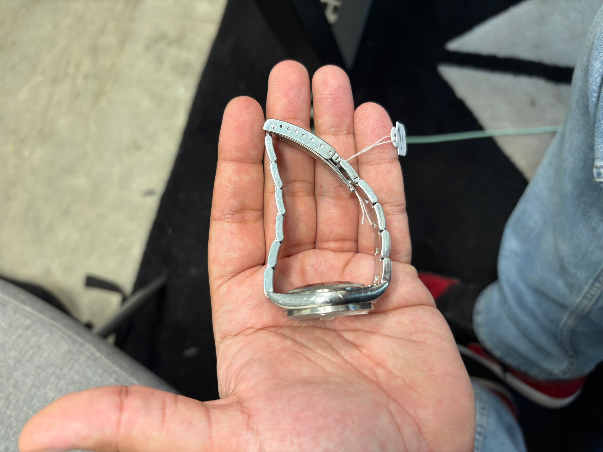 Rolex Oyster Perpetual Date Silver Dial on Oyster 15210