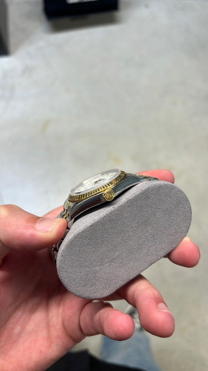 Rolex Datejust Roman numeral/white Dial on Jubilee 16223 Card