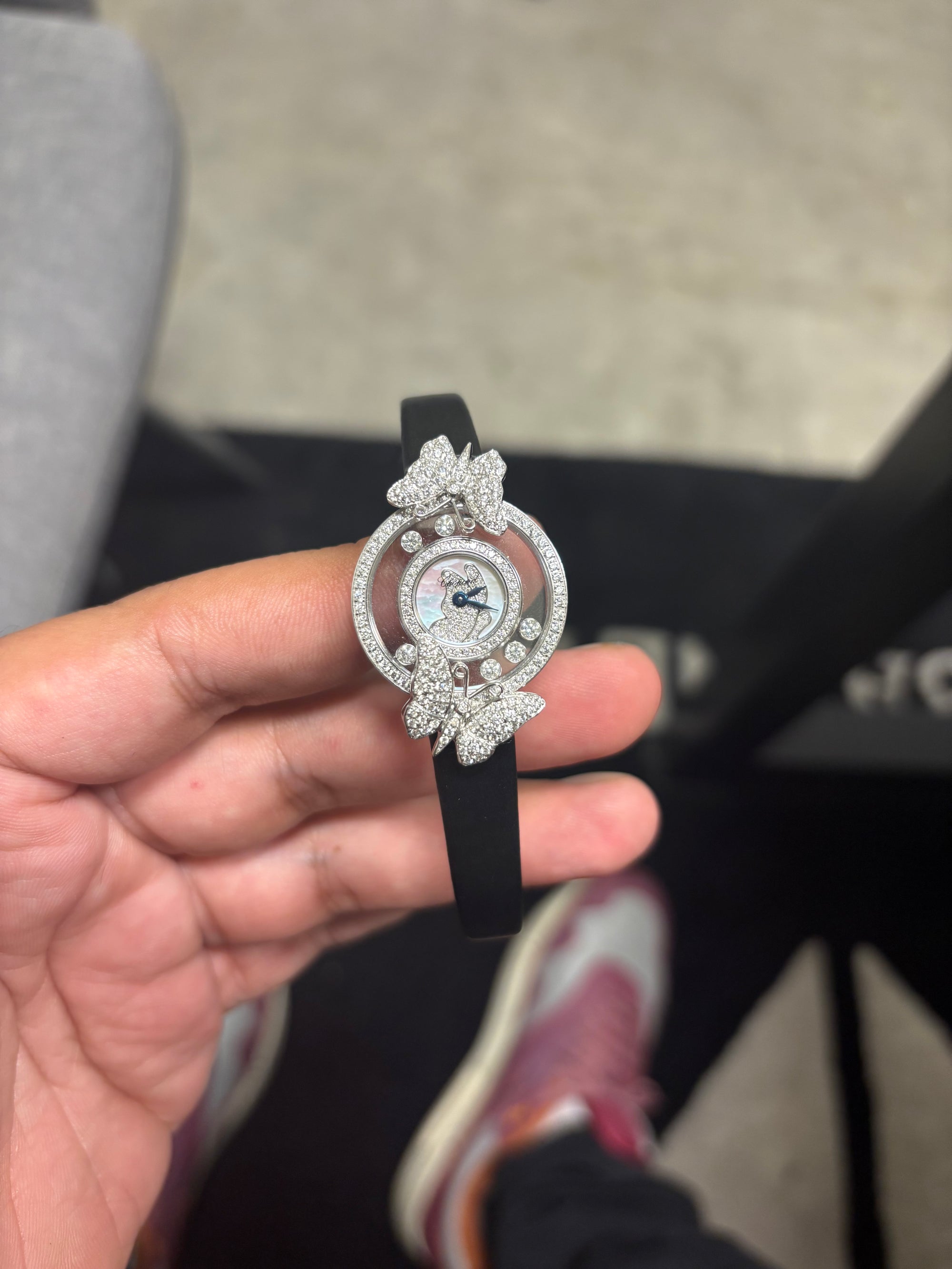 Chopard MOP/Diamond Dial on Leather 4527