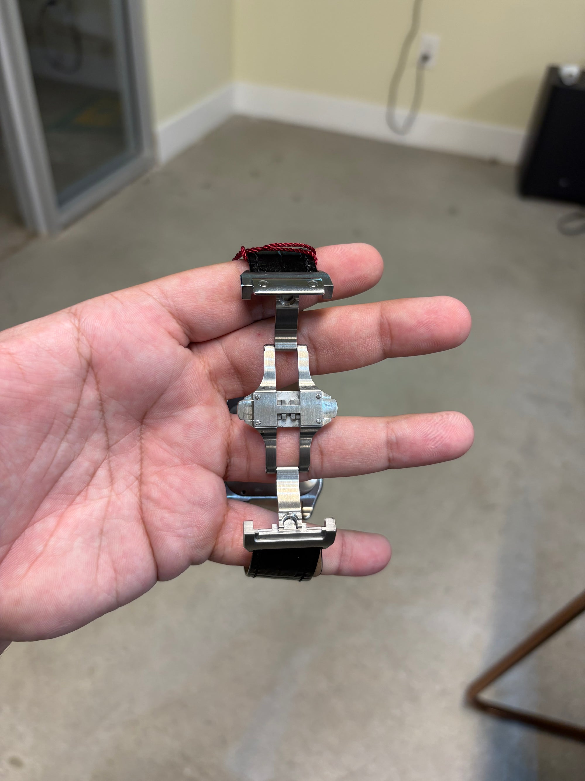 Cartier Santos XL White Dial on Leather 2740