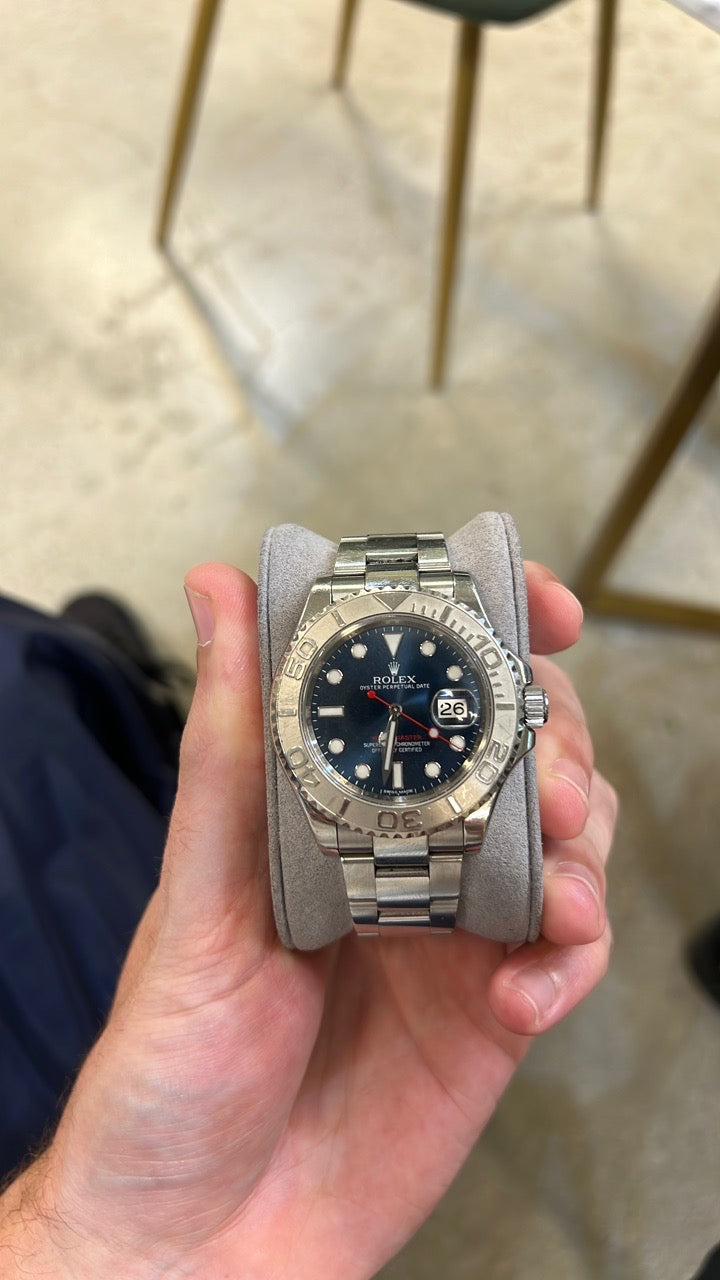 Rolex Yacht Master Blue Dial on Oyster 116622