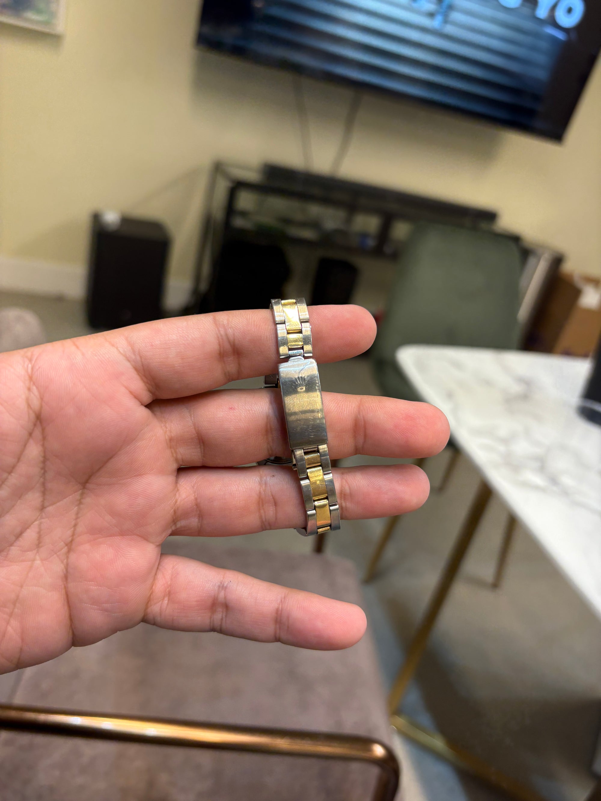 Rolex Datejust Silver/diamond factory dial Dial on Oyster/2tone 6917