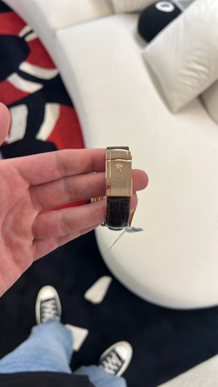 Rolex Datejust Brown Dial on Leather 118138