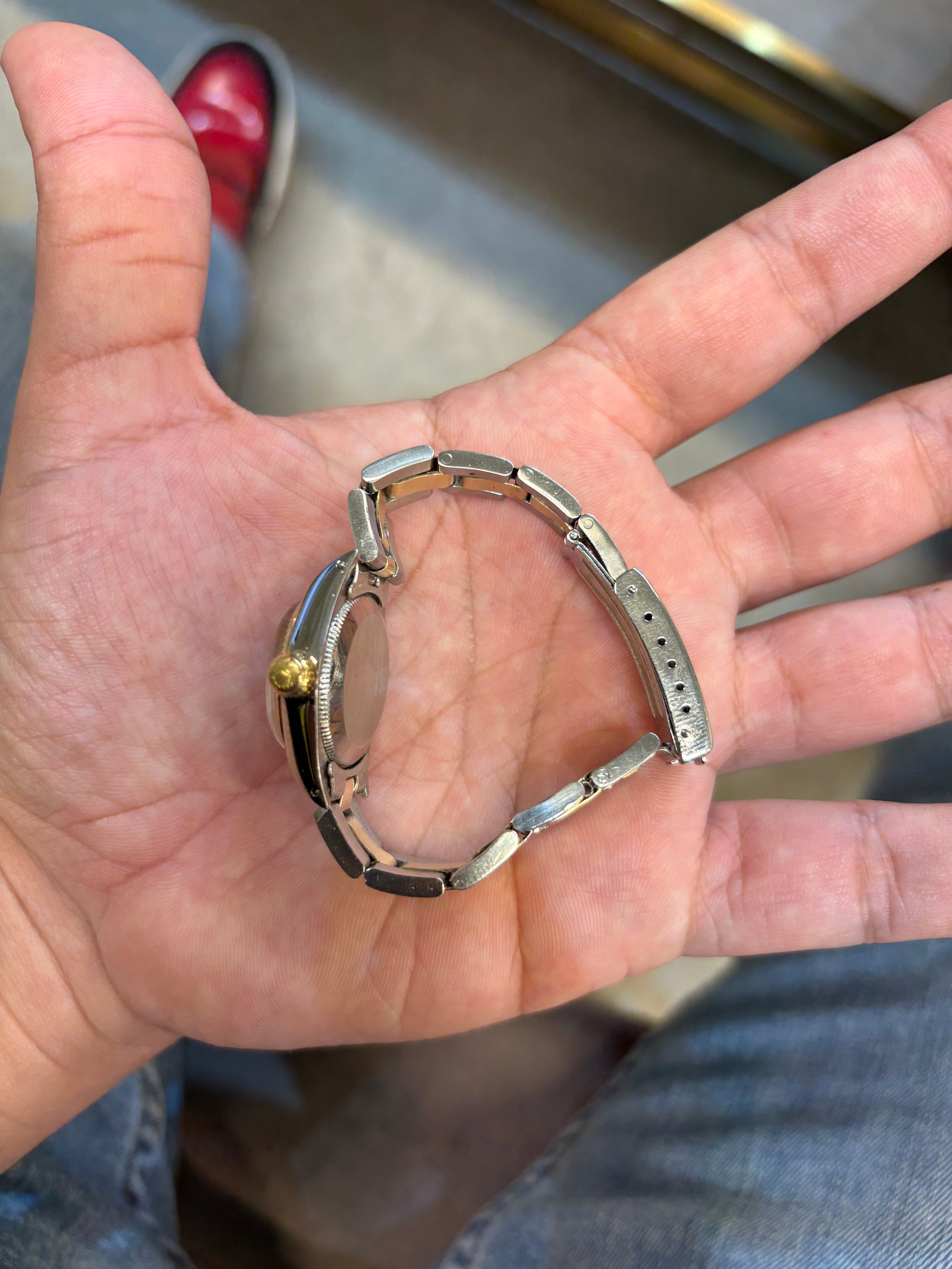 Rolex Oyster perpetual-26 Stick white Dial on Oyster 2 tone 6719