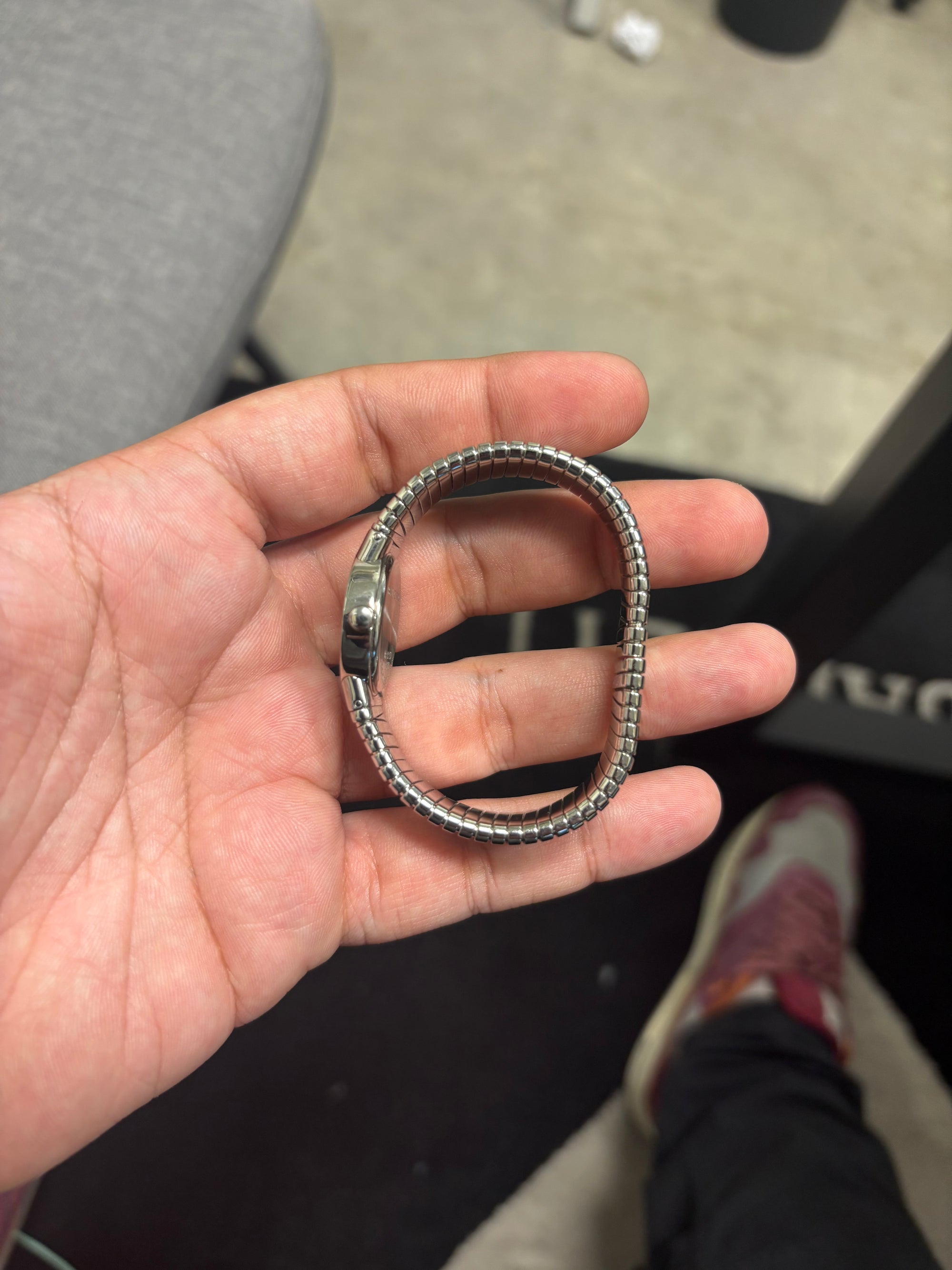 Bvlgari Snake black diamond Dial on Stainless Steel BB232TS