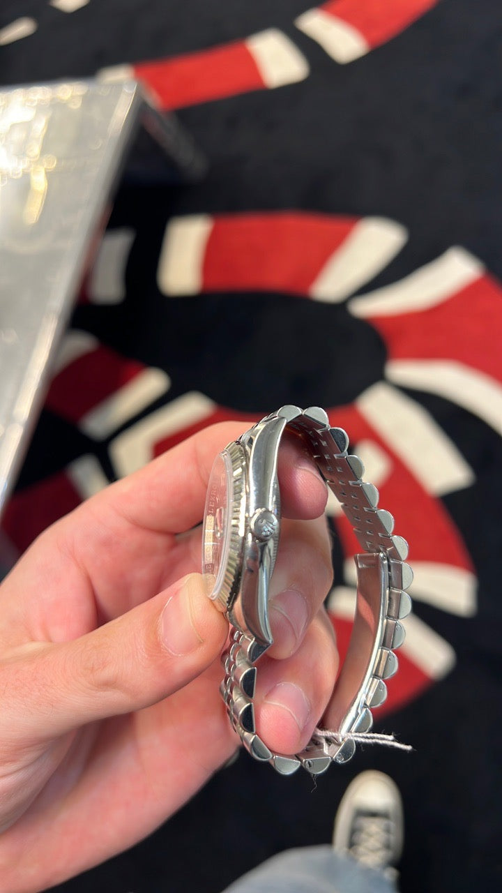 Rolex Datejust Black Dial on jubilee-invisible clasp 116234