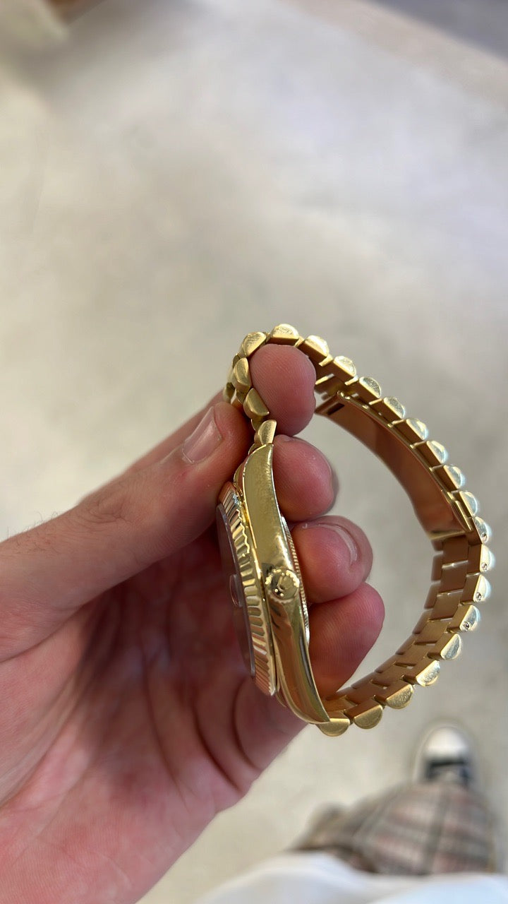 Rolex Day date Black waves Arabic Dial on Presidential 218238 Papers