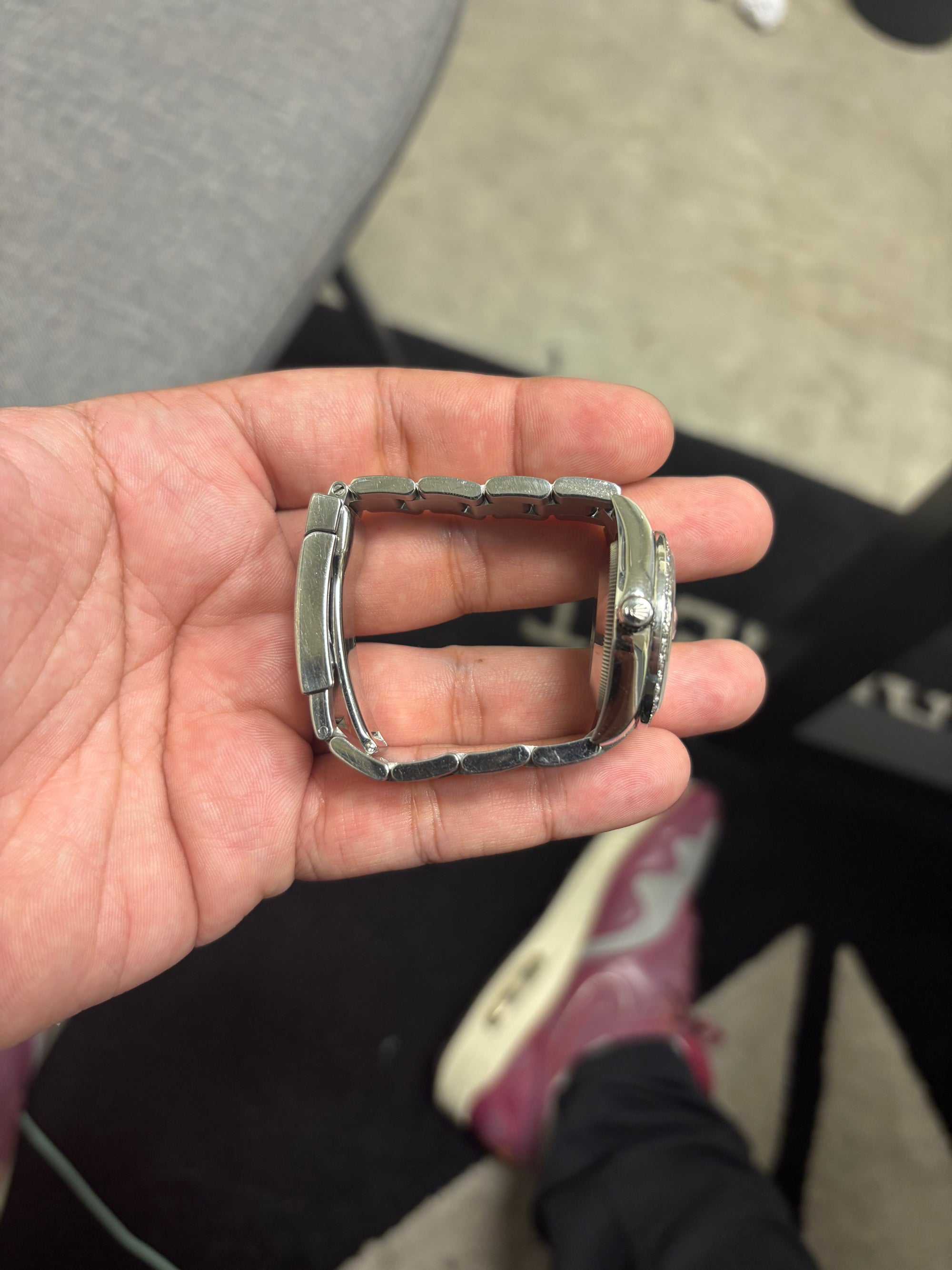 Rolex Datejust Pink Mop Dial on Oyster 178240 Card