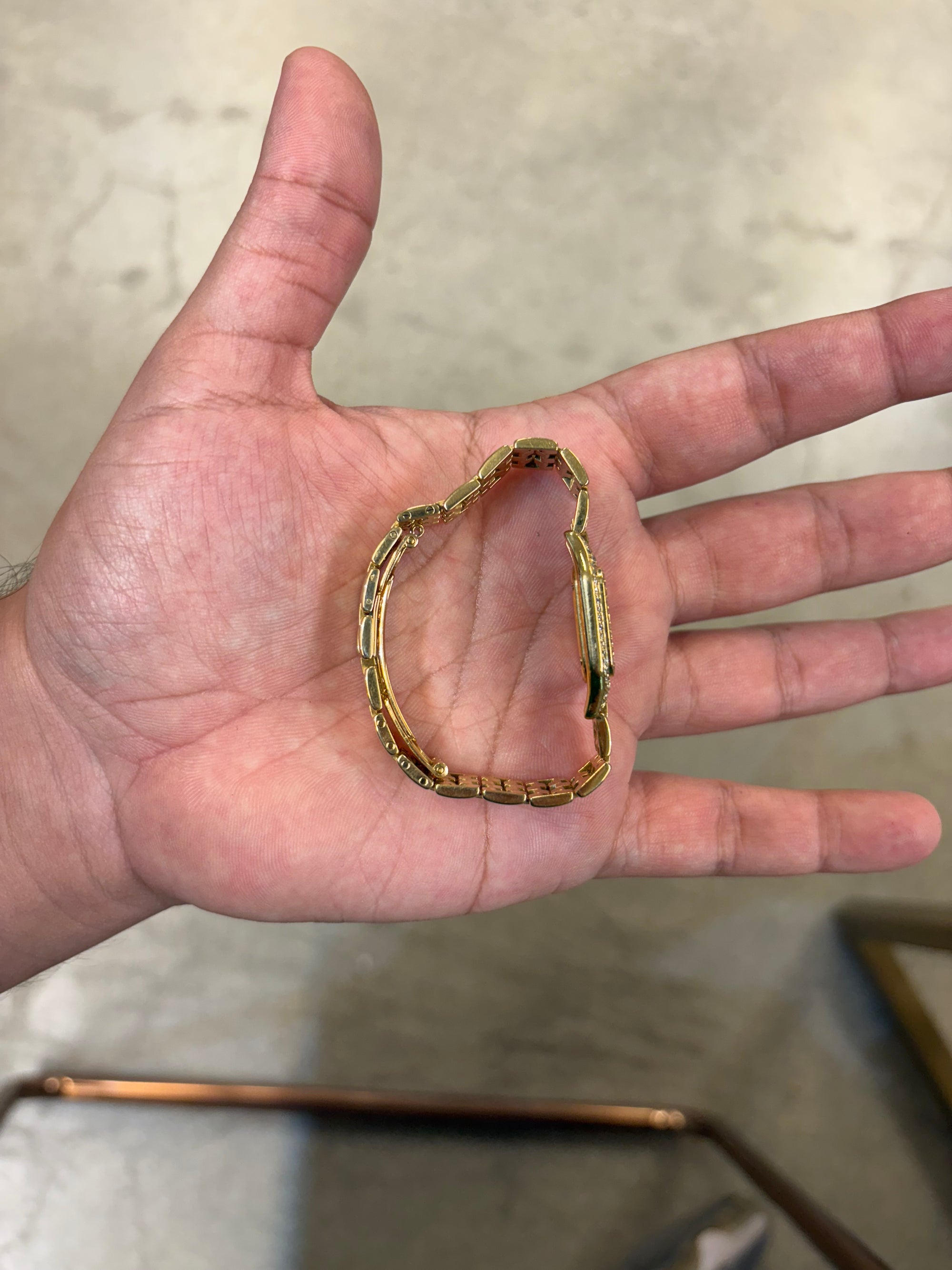 Cartier Panthere white diamond Dial on Gold/diamond N/A