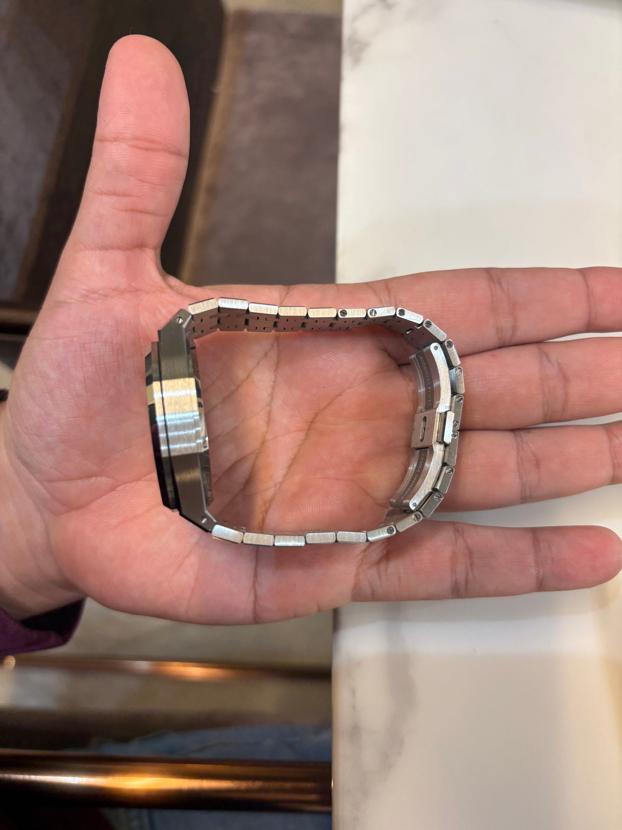 Audemars Piguet Royal Oak light blue Dial on Stainless Steel n/A