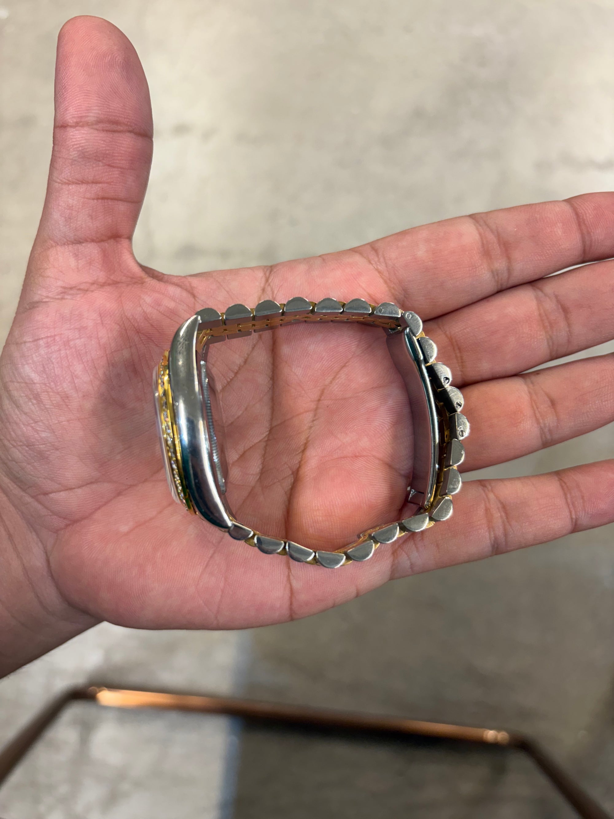 Rolex Datejust-41mm MOP diamond Dial on jubilee (2-tone) 116233