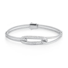 Load image into Gallery viewer, By Barnett Dainty Ropes Diamond Bangle