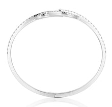 Load image into Gallery viewer, By Barnett Twin Leaves Diamond Bangle