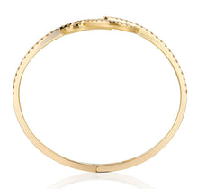 Load image into Gallery viewer, By Barnett Twin Leaves Diamond Bangle