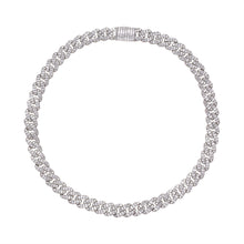 Load image into Gallery viewer, By Barnett Baguette Diamond Cuban Necklace