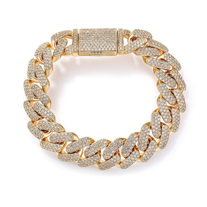 By Barnett 16mm Iced Out Cuban Bracelet