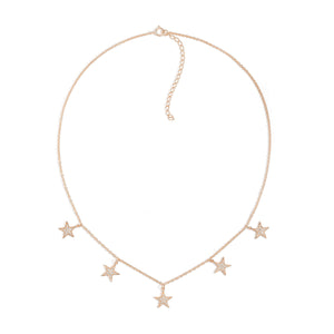 By Barnett Twinkle Stars Diamond Necklace