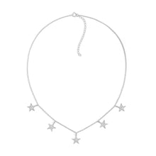 Load image into Gallery viewer, By Barnett Twinkle Stars Diamond Necklace