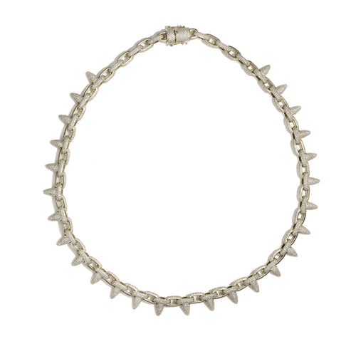 By Barnett Ice Spike Diamond Necklace