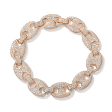 Load image into Gallery viewer, By Barnett 13mm Iced Out Gucci Link Bracelet
