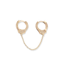 Load image into Gallery viewer, By Barnett Diamond Handcuff  Climber Earrings