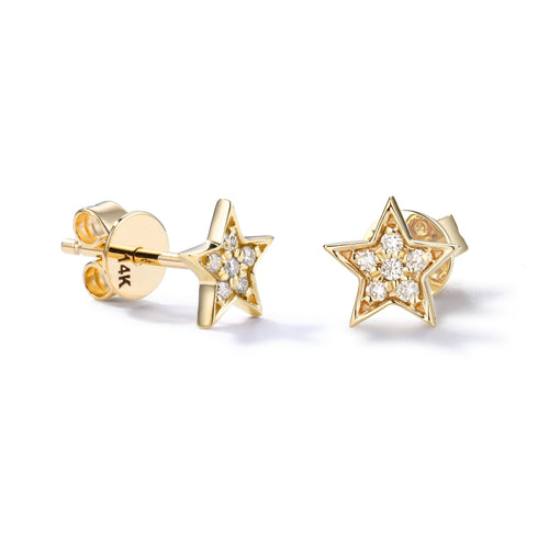 By Barnett Celestial Star Diamonds Stud Earrings